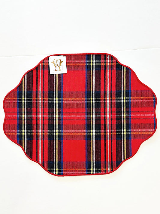Nutcracker Toile Reversible Scalloped Placemat