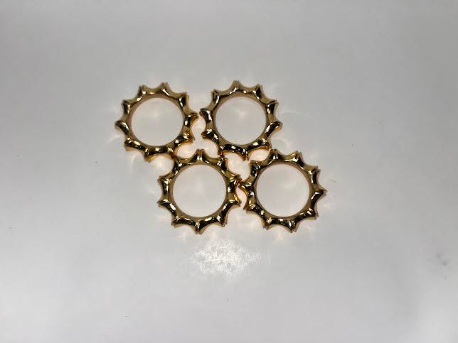 Golden Bamboo Napkin Rings