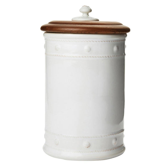 Berry & Thread 10" Canister with Wooden Lid