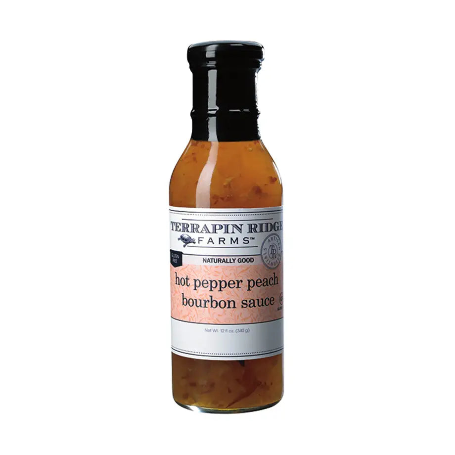 Hot Pepper Peach Bourbon Sauce