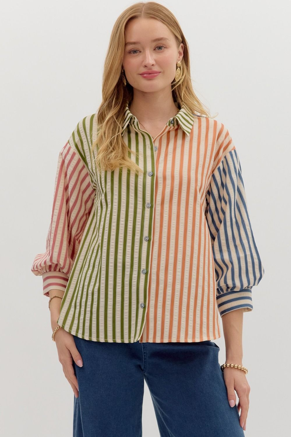 Royalty Stripe Blouse