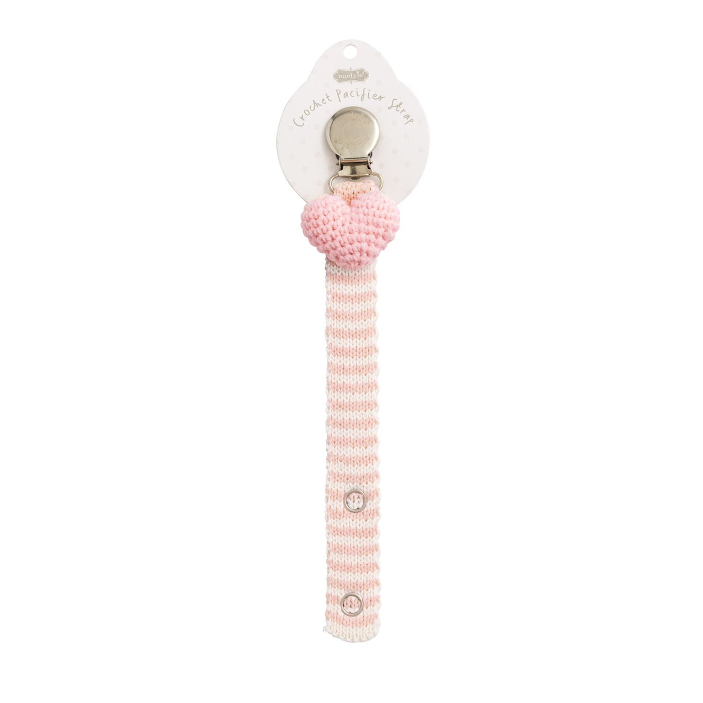 Heart Crochet Paci Clip