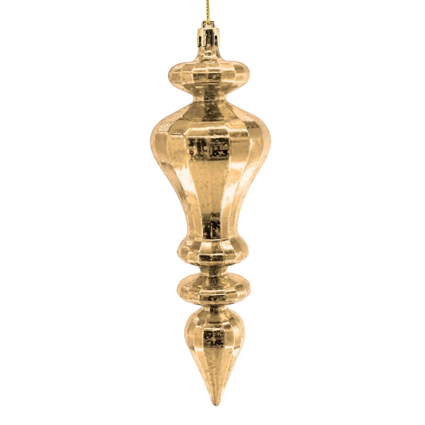 Mercury Finish Plastic Finial - Light Gold