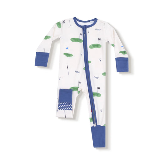 All Fore Golf 2 way Zipper Romper