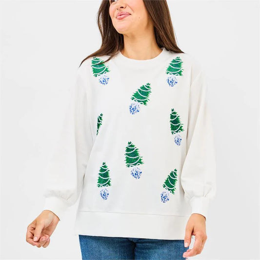 Sweatshirt  Lakelyn Blue Trees