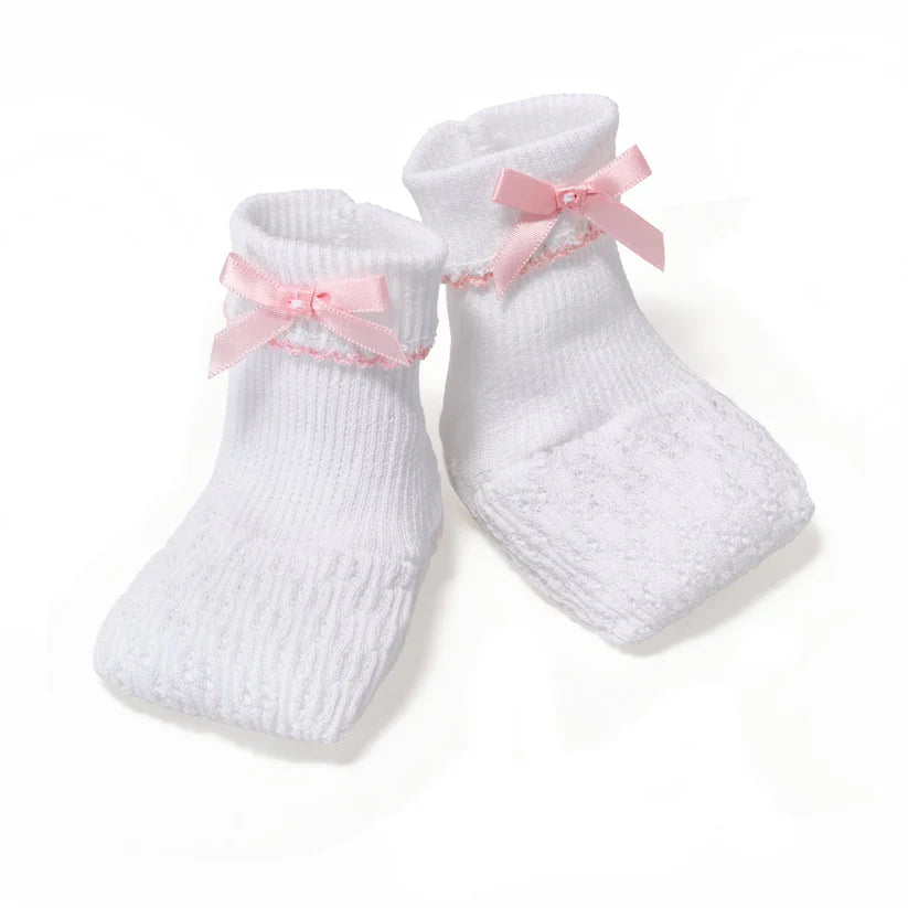 Paty Knit Booties with Bow