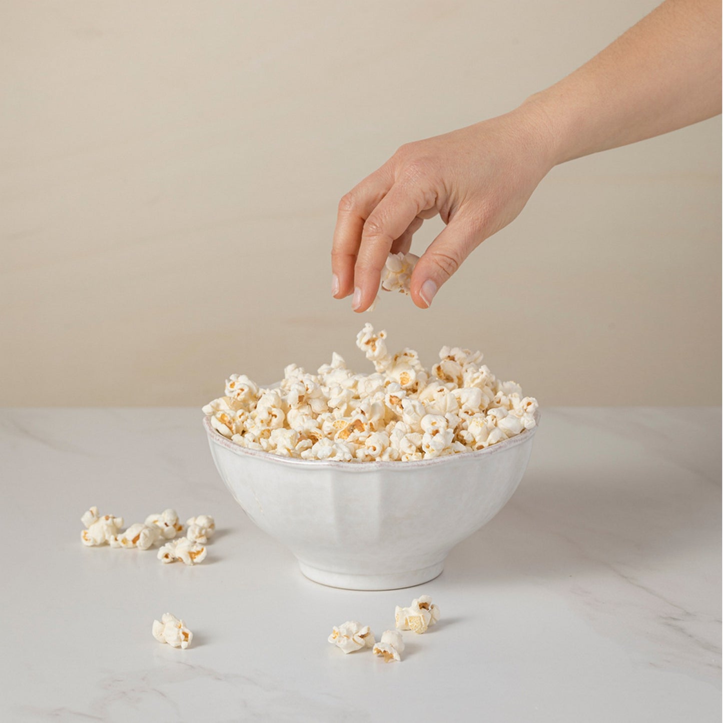 Impressions White Small Serving Bowl