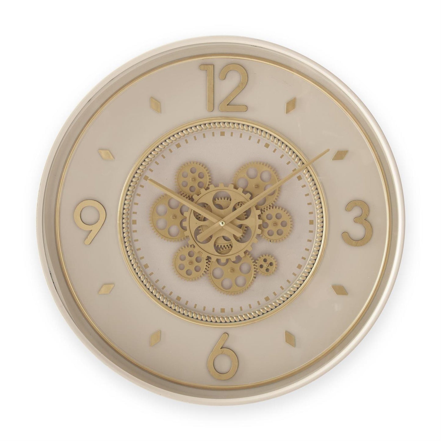 22 inch Cream Gear Clock