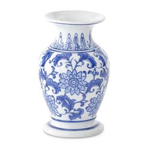 Blue and White Chinoiserie Vase