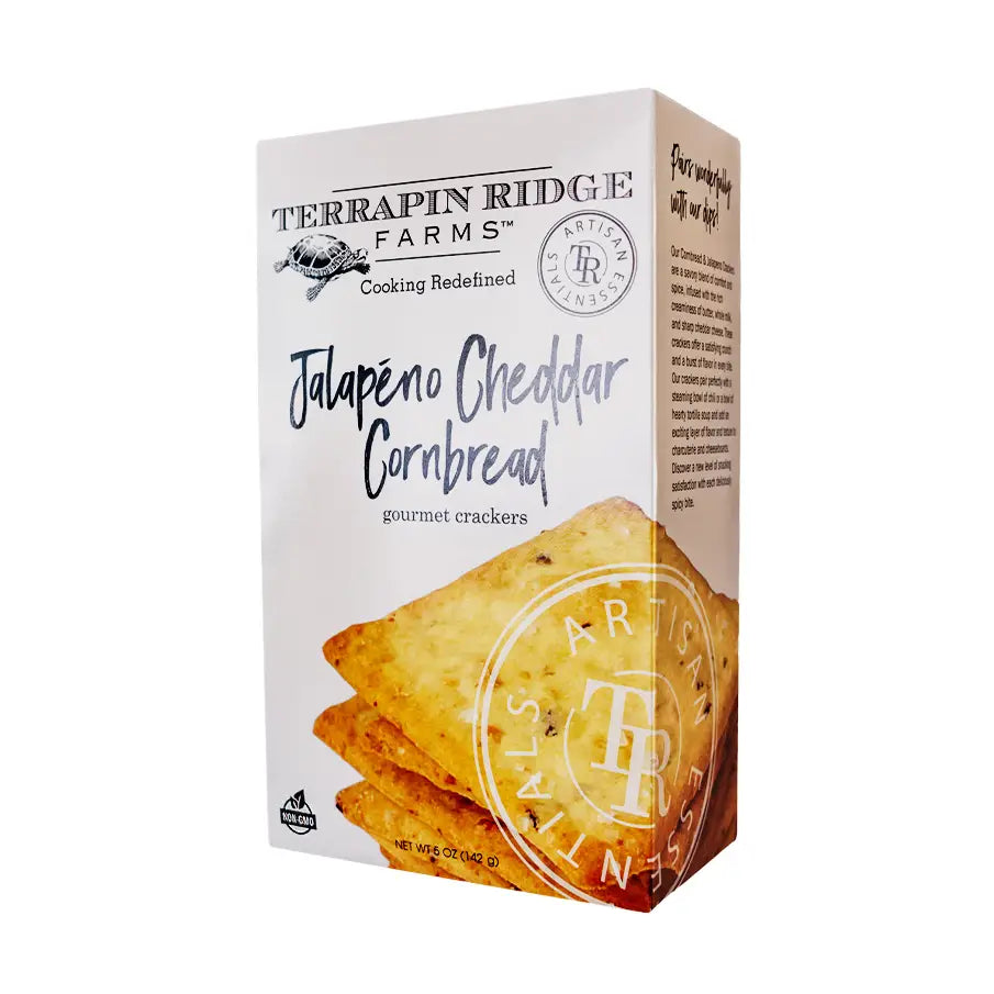 jalapeno Cheddar Cornbread Crackers