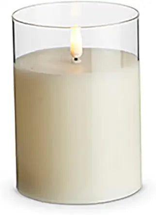 Ardella 4x3 White Flameless Candle