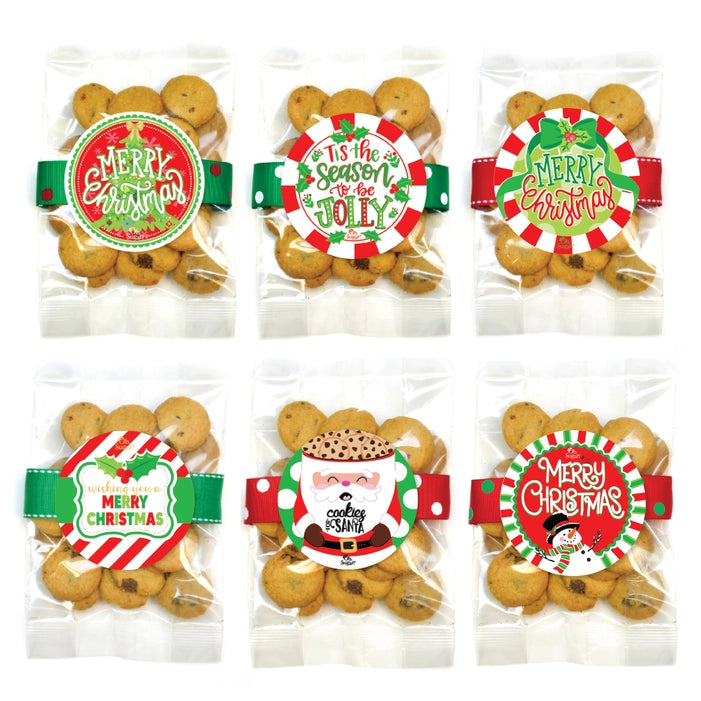 Small Chocolate Chip Cookie Christmas Treat Bag