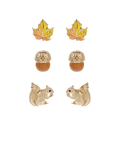 Set of 3 Fall Earrings