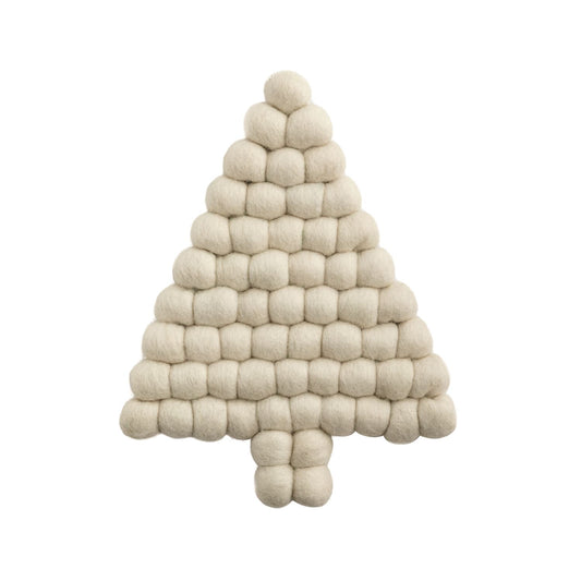 White  Tree Pom Trivet