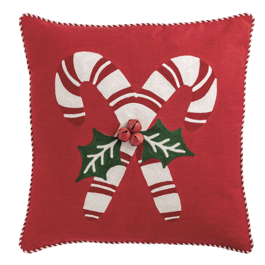 Candy Whimsey Crewel Pillow