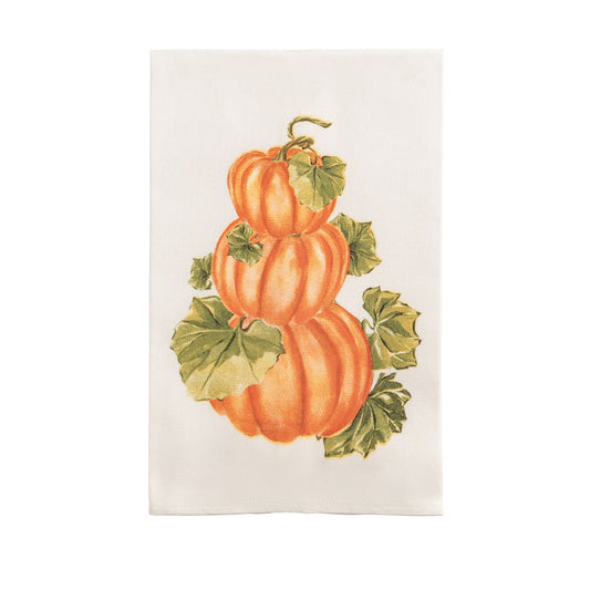 Stacked Pumpkin Tea Towel