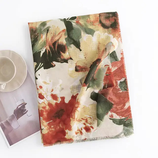 Serenity Floral Scarf