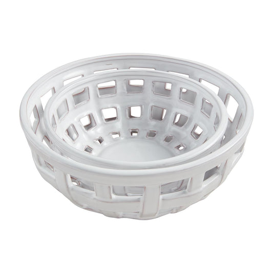 Nested Basket Weave Bowls