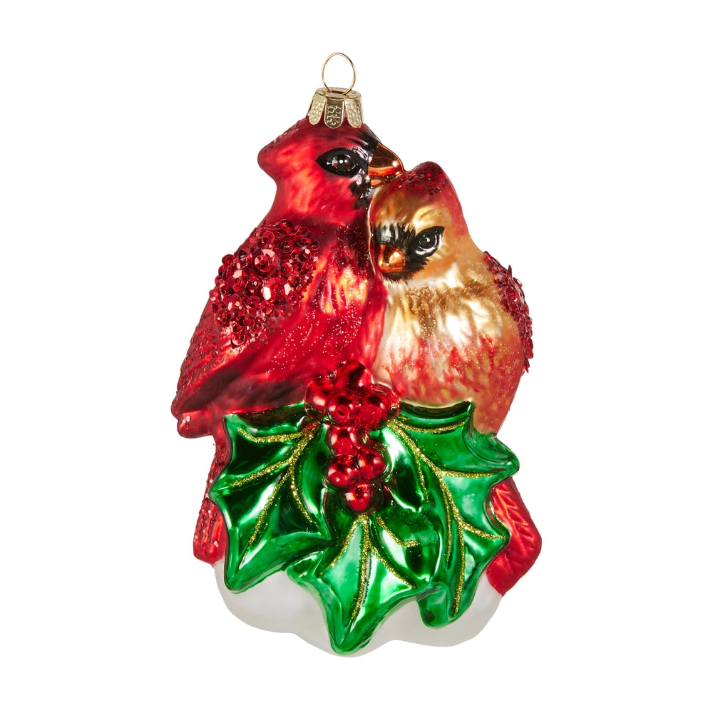4.75" Cardinal Pair Ornament
