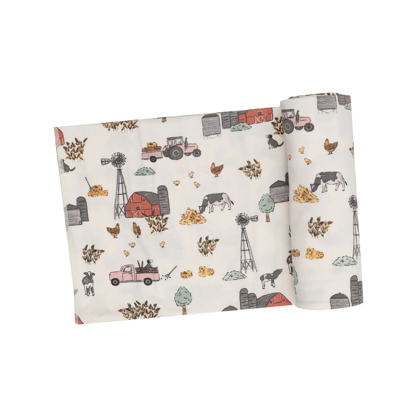 Angel Dear - Swaddle Blanket - Hay Farmer