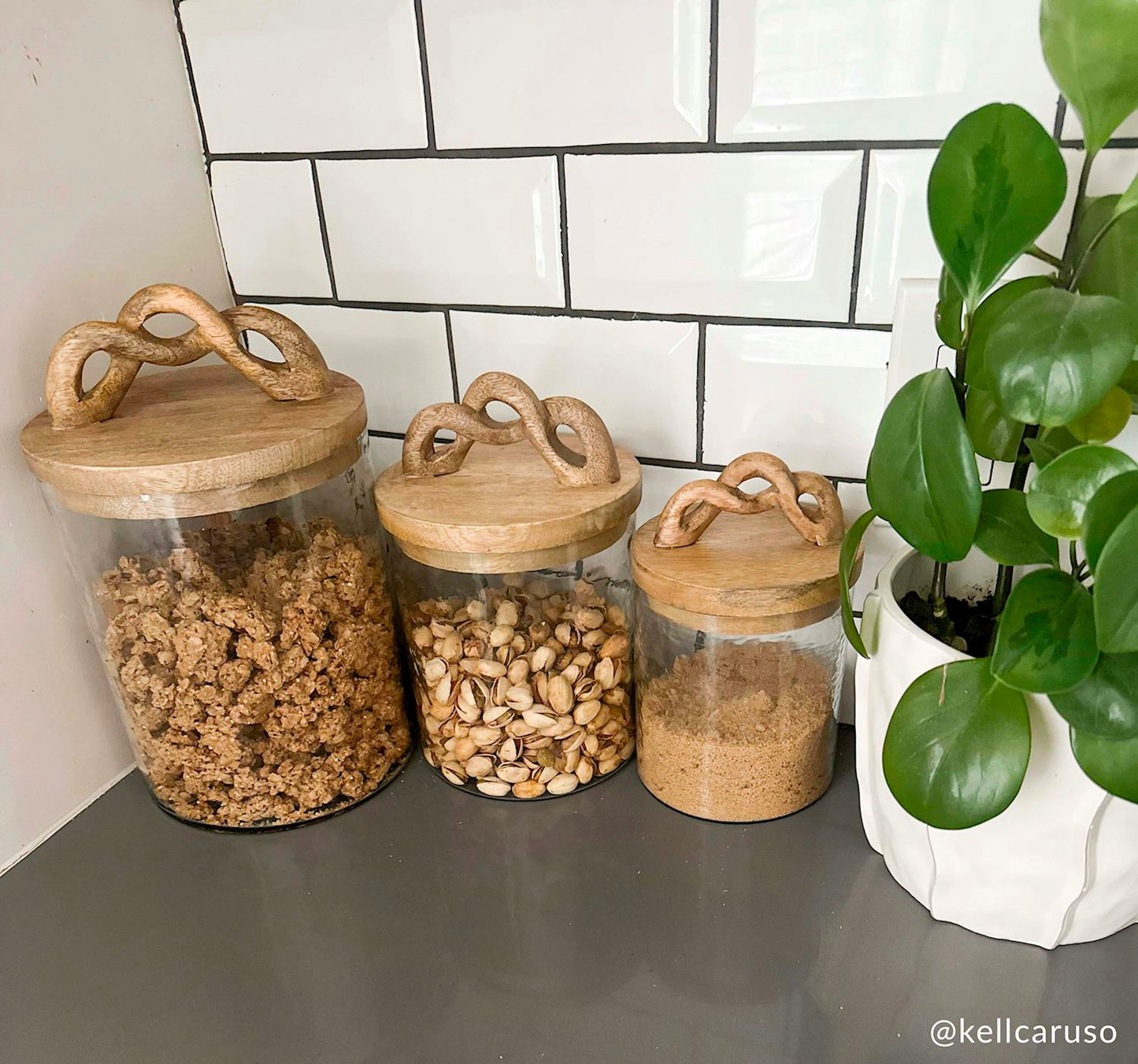 Twisted Handle Canister Set