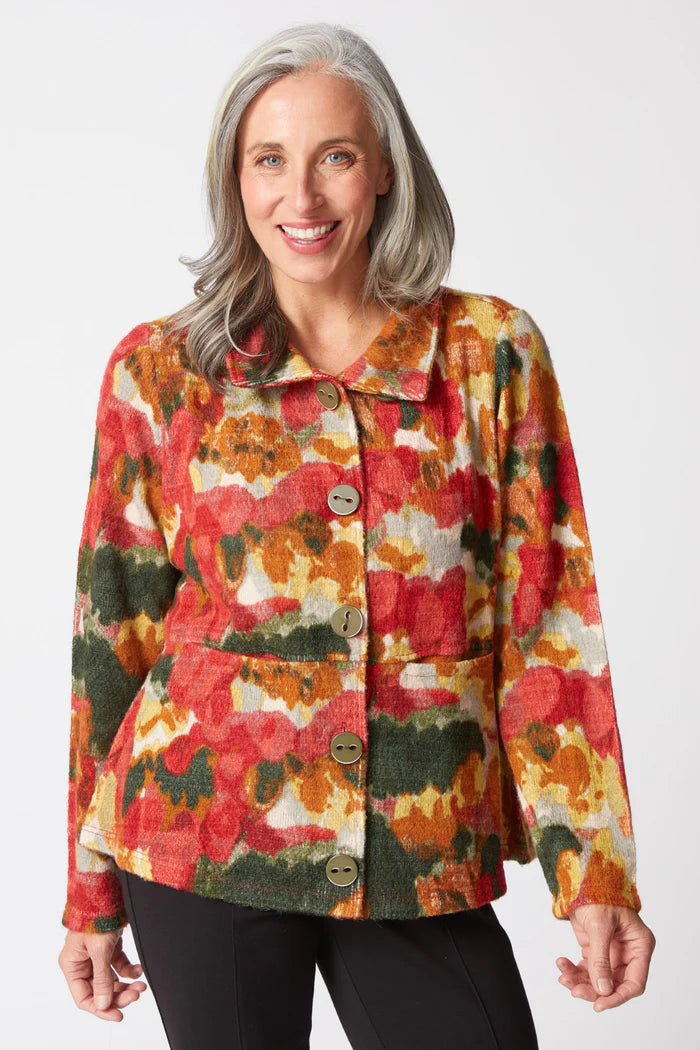 Aspen Knit Brush Strokes Highland Jacket
