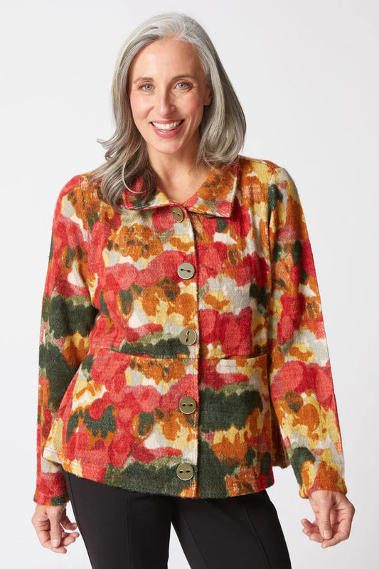 Aspen Knit Brush Strokes Highland Jacket