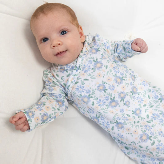 Kimono Gown - Baby Veronical Floral - 0-3M