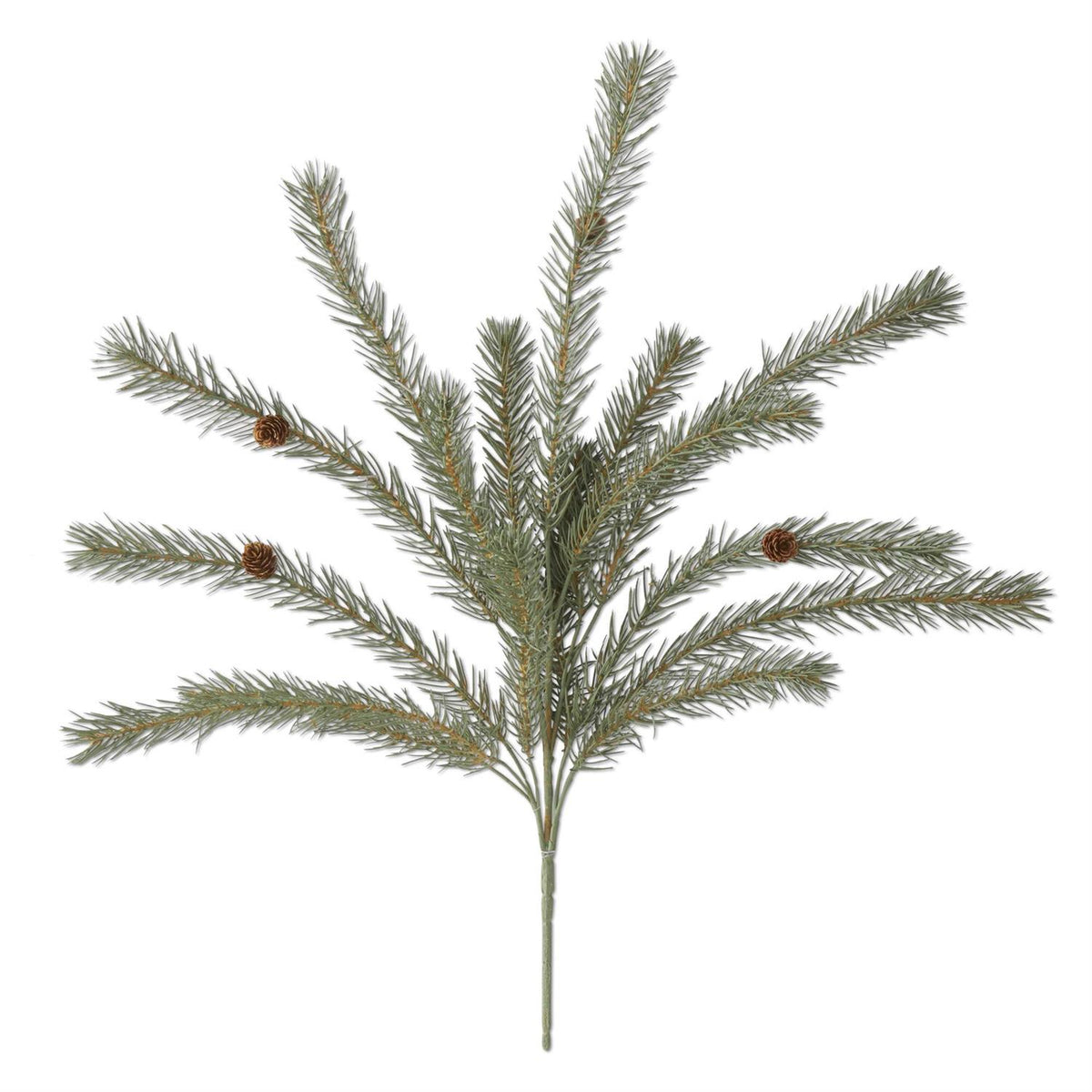 Green Pine Bush w/small Pinecones 25 inch