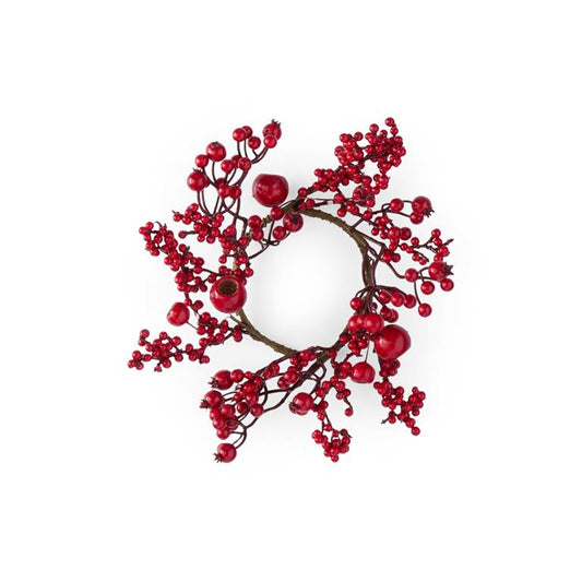 Red Berry Candle Ring