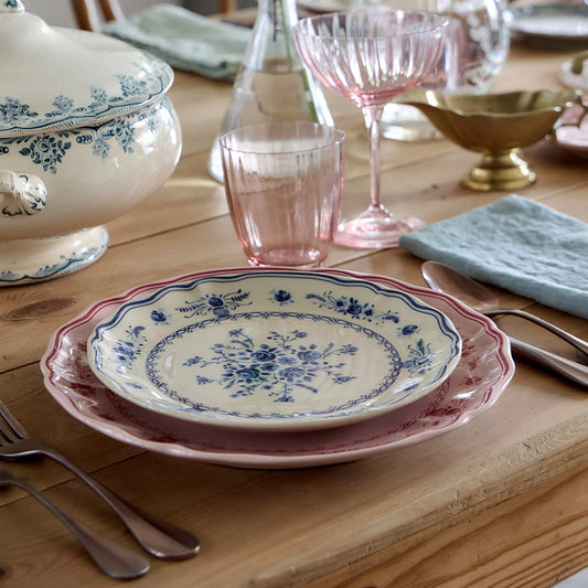 Vila Pink/Red Dinner Plate
