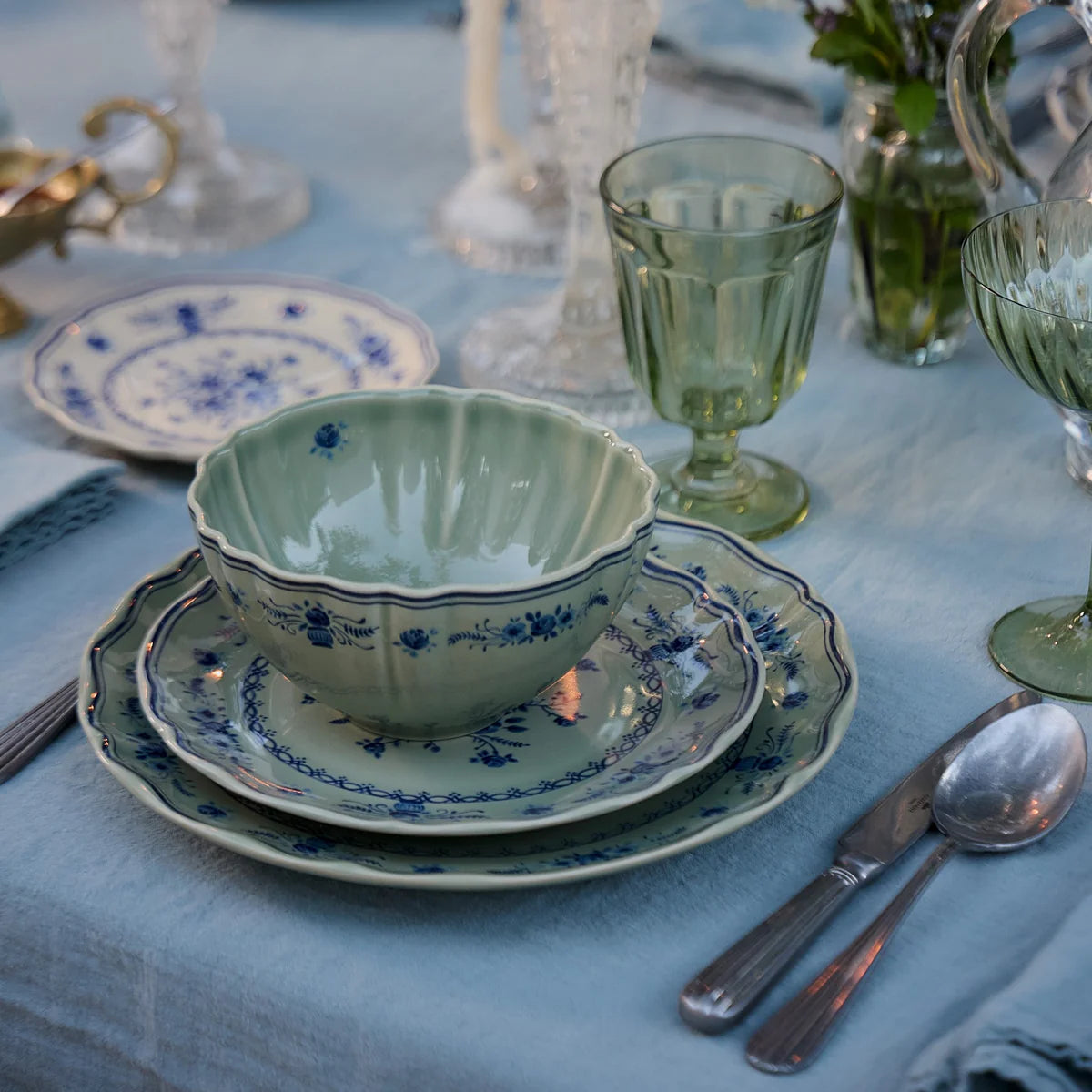 Vila Olive Blue Cereal Bowl