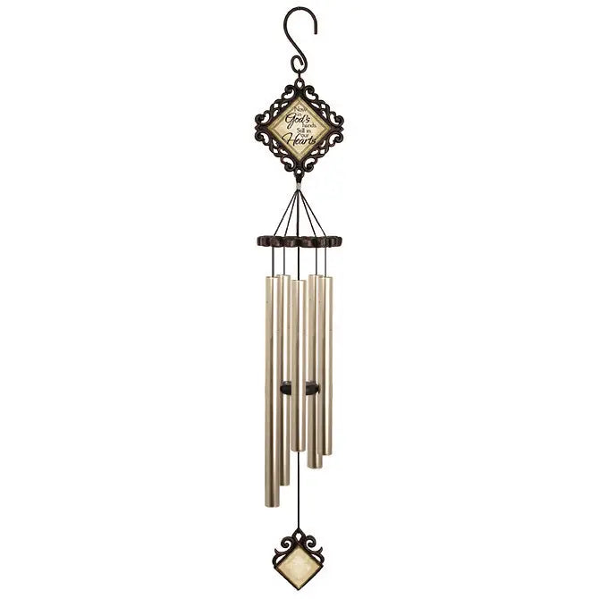 In God's Hands Wind Chime 35" 60292