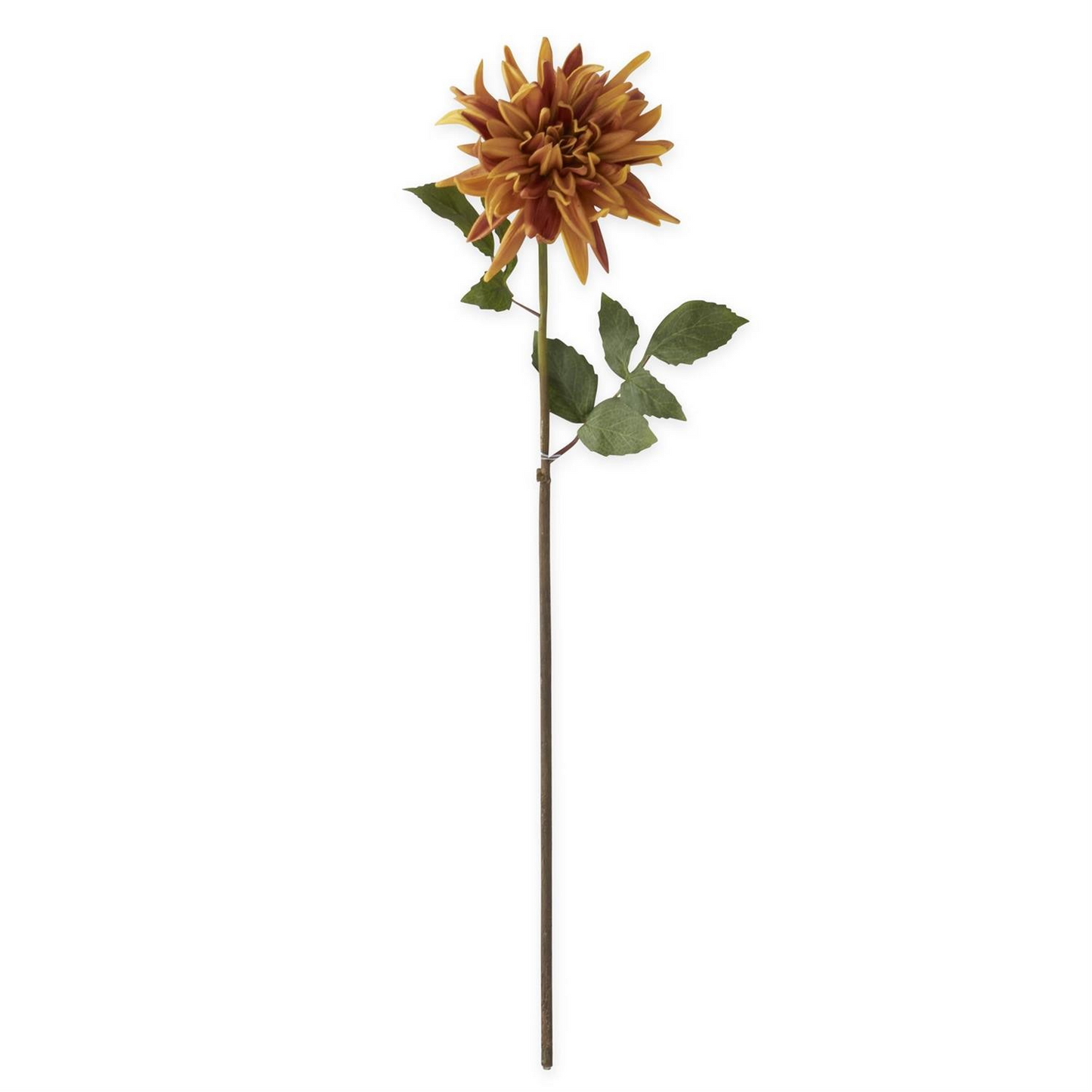 28.25 Inch Orange Real Touch Dahlia Stem