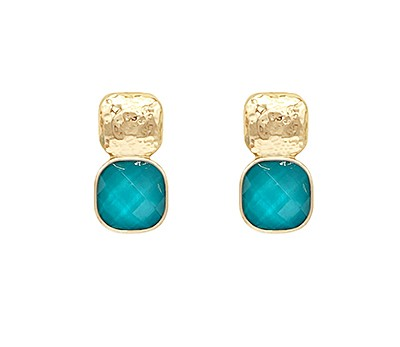 Teal Earrings