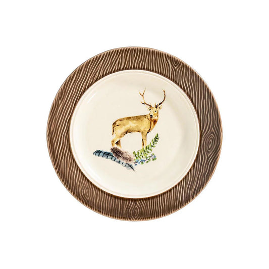 Forest Walk Stag Cocktail Plate