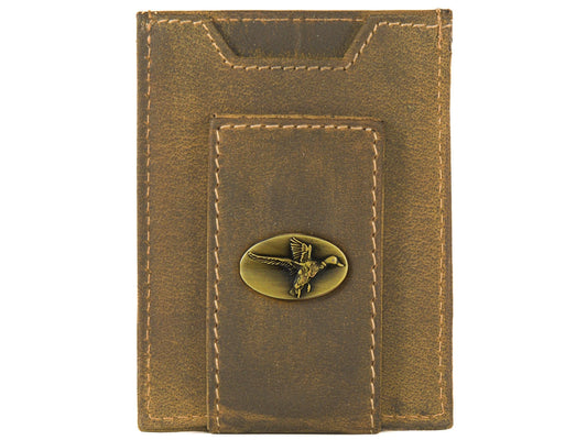 Mallard Vintage Leather Magnetic Front Pocket Wallet