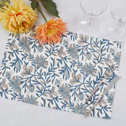 Hand Block Print Placemat 13" x 19"Oblong