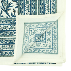 Hand Block Print Tablecloth 70" Square