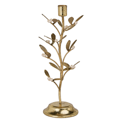 Misletoe Candleholder 10 inches