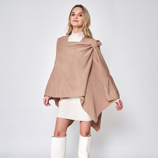 Ruana Wrap with Strap