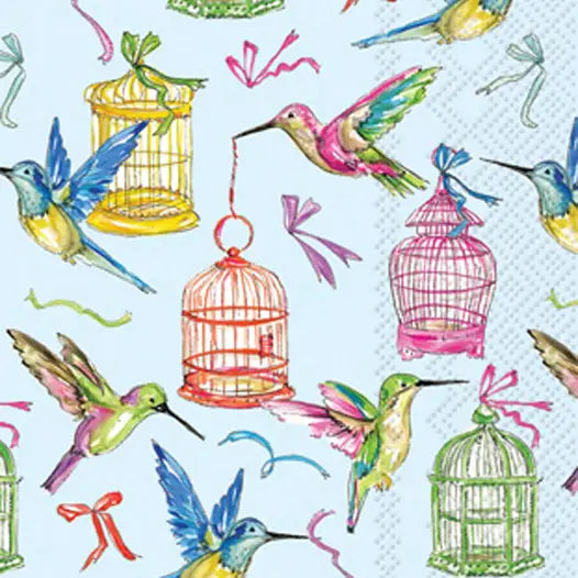 Birds and Cages Guest Towels