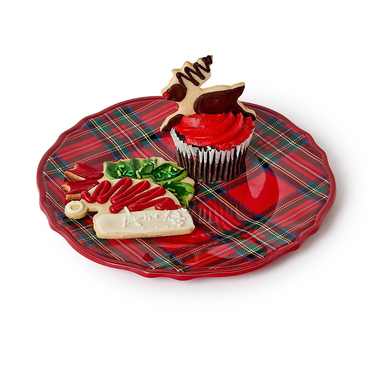 Tartan Traditions Set of 4 Melamine Salad / Dessert Plates