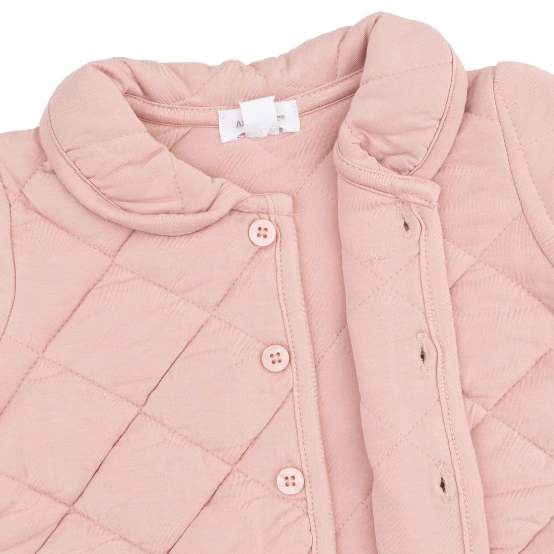Solid Mellow Rose Quilted Jacket