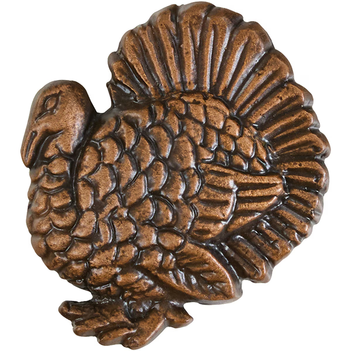 Set of 4 Hammered Turkey Napkin Ring