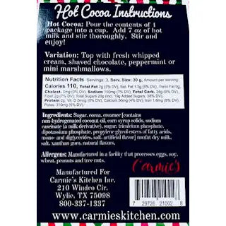 Carmie's Classic Hot Cocoa Mix