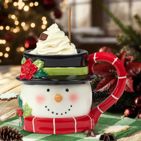 Christmas Snowman 3-D Mug