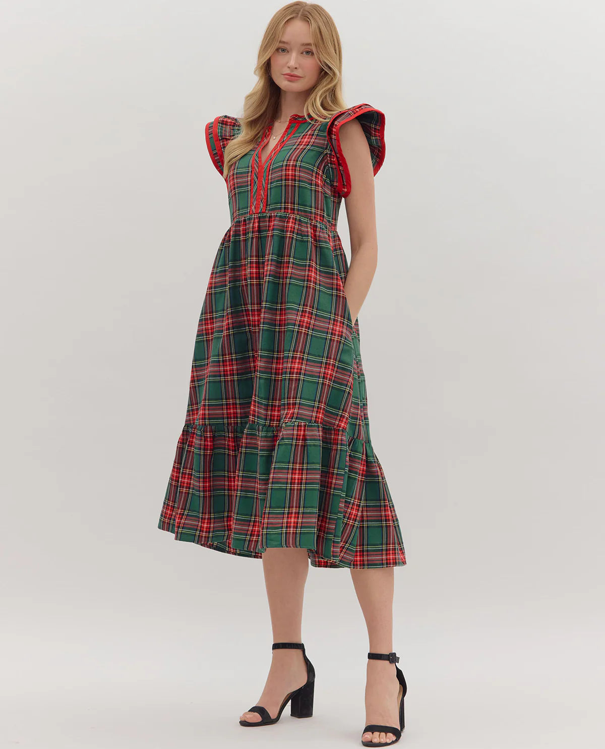 Flirty Tartan Plaid Dress