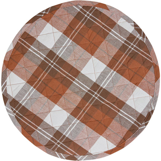 Fall Plaid Round Placemat