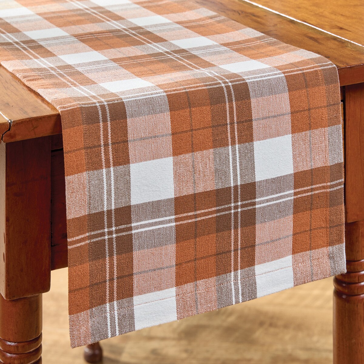 Fall Plaid Table Runner